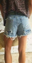 Charger l'image dans la galerie, Short jean strass destroy