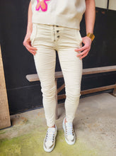 Charger l&#39;image dans la galerie, Pantalon zip Beige ou Blanc
