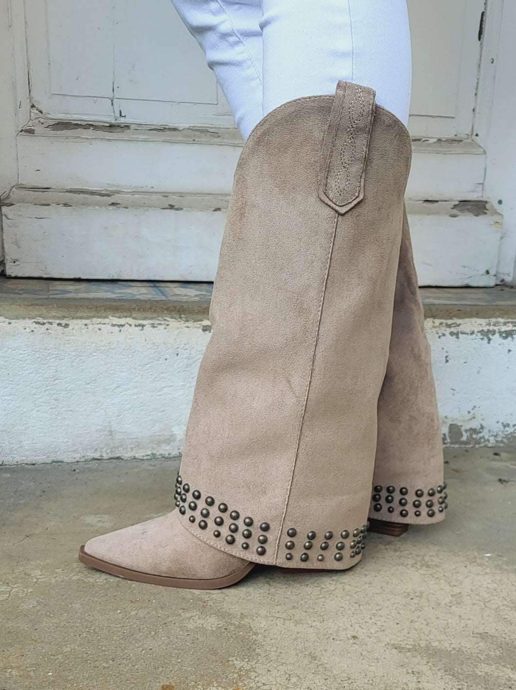 Bottes guêtre taupe