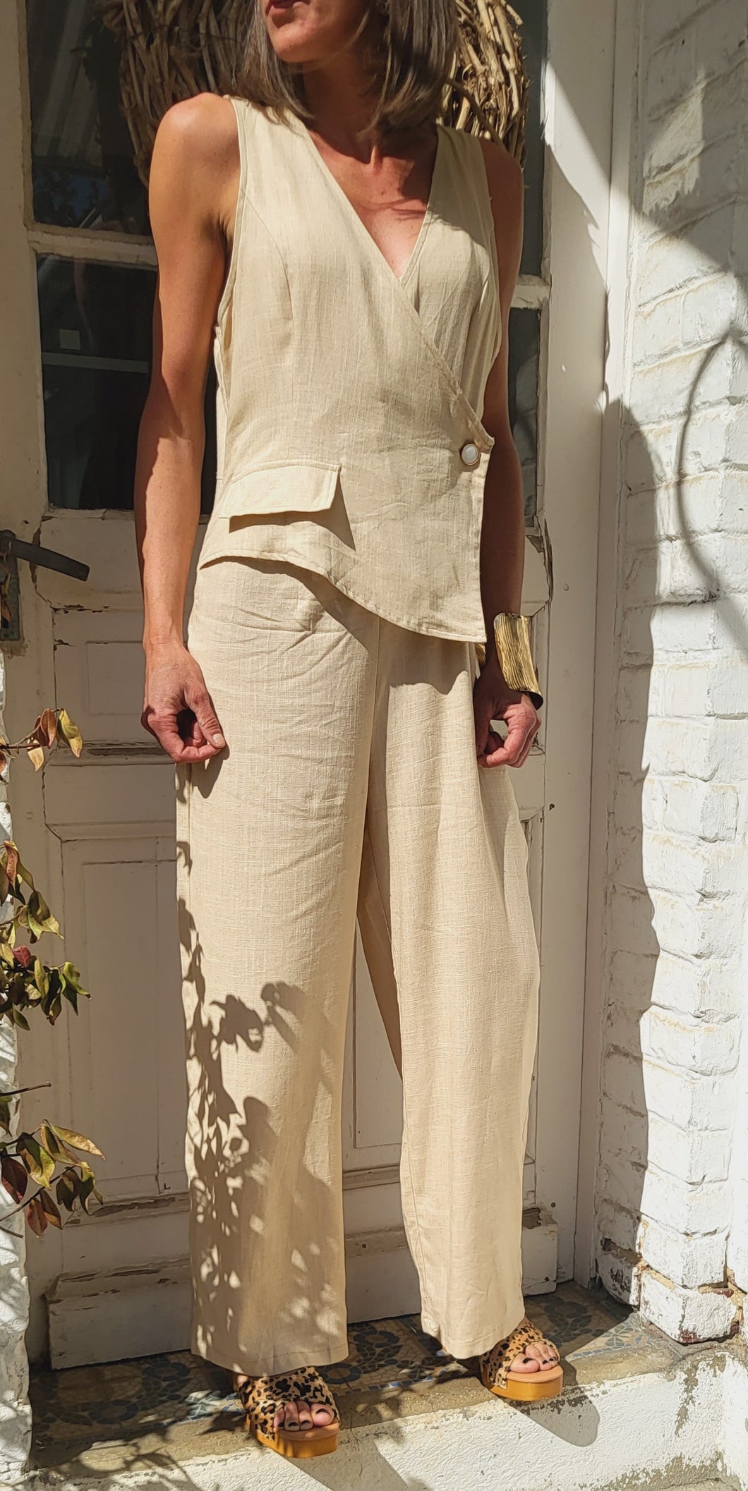 Combinaison boléro beige