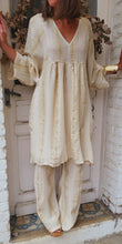 Charger l&#39;image dans la galerie, Tunique robe beige gold
