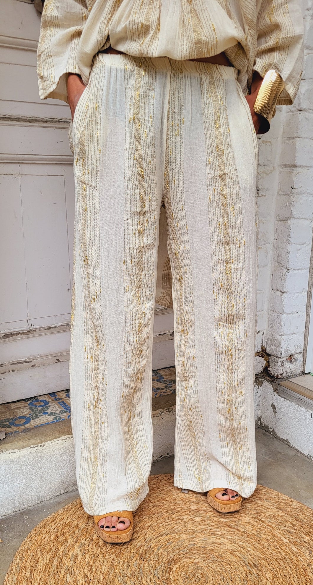 Pantalon beige gold