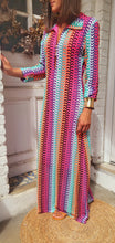 Charger l&#39;image dans la galerie, Robe imprimée rose missoni
