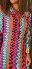 Charger l&#39;image dans la galerie, Robe imprimée rose missoni
