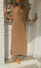 Charger l&#39;image dans la galerie, Robe maille camel lurex
