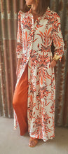 Charger l&#39;image dans la galerie, Robe chemise ramage terracotta
