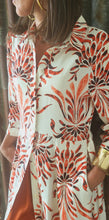 Charger l&#39;image dans la galerie, Robe chemise ramage terracotta
