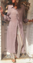 Charger l&#39;image dans la galerie, Pantalon maille crochet taupe
