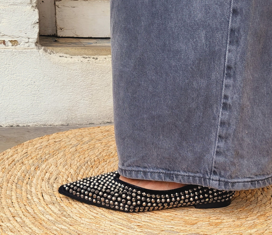 Ballerines rock strass