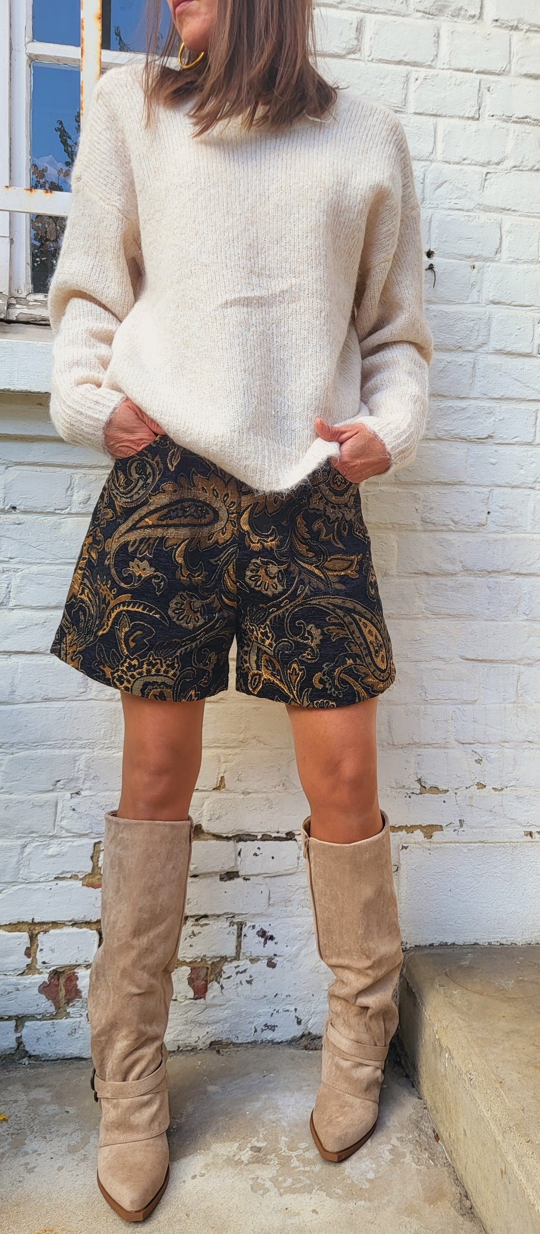 Short imprimé cachemire