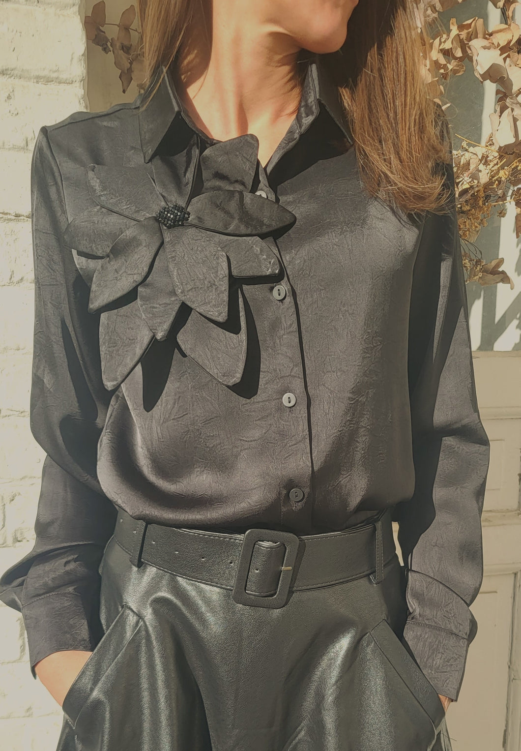 Chemise flowers sequins