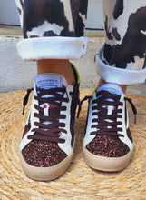 Charger l&#39;image dans la galerie, Baskets basses pailletées chocolat
