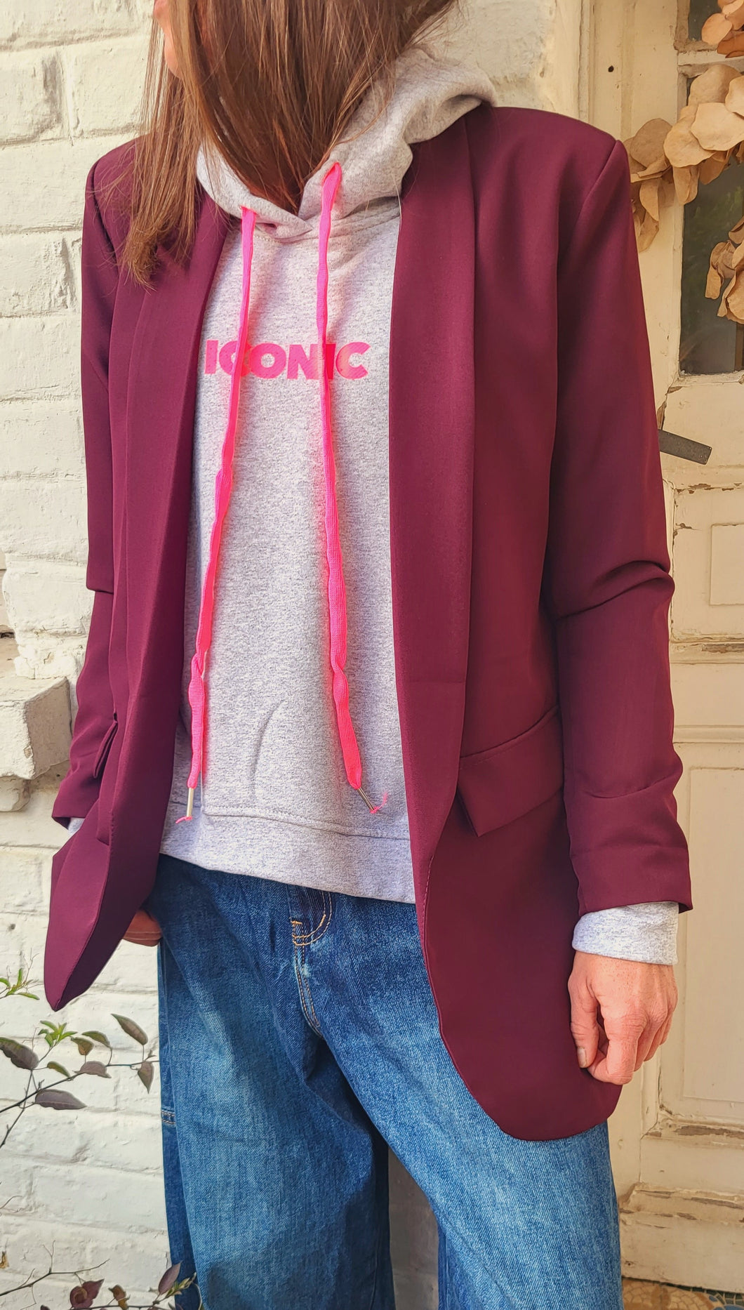 Blazer Bordeaux / Beige / Marine / Kaki / Noir / Ecru / Orange