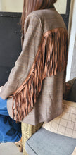 Charger l&#39;image dans la galerie, Veste Prince franges camel
