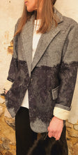 Charger l&#39;image dans la galerie, Veste tweed dentelle gris
