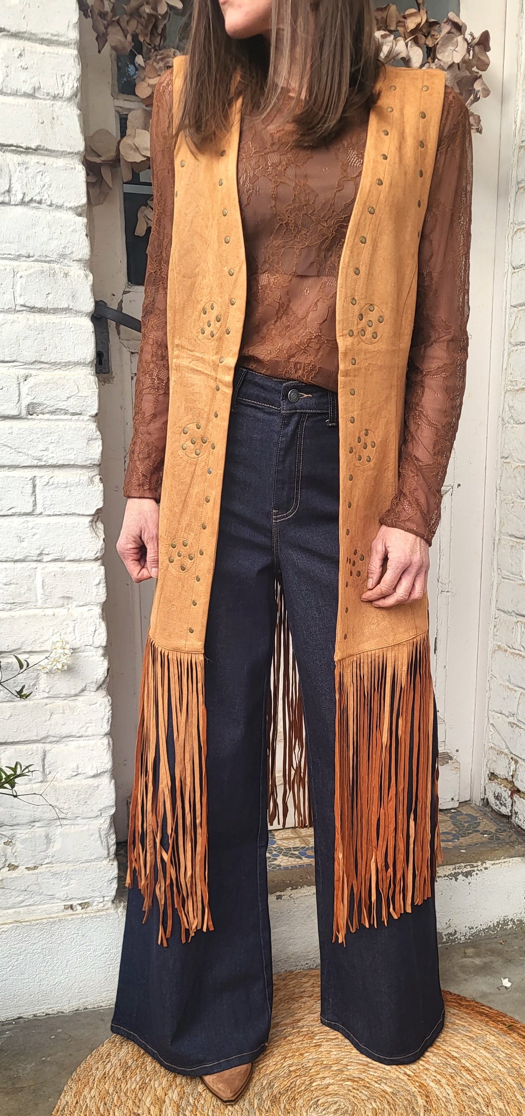 Top dentelle chocolat / ecru / noir / Bordeaux