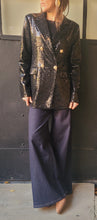 Charger l&#39;image dans la galerie, Veste blazer sequins noir
