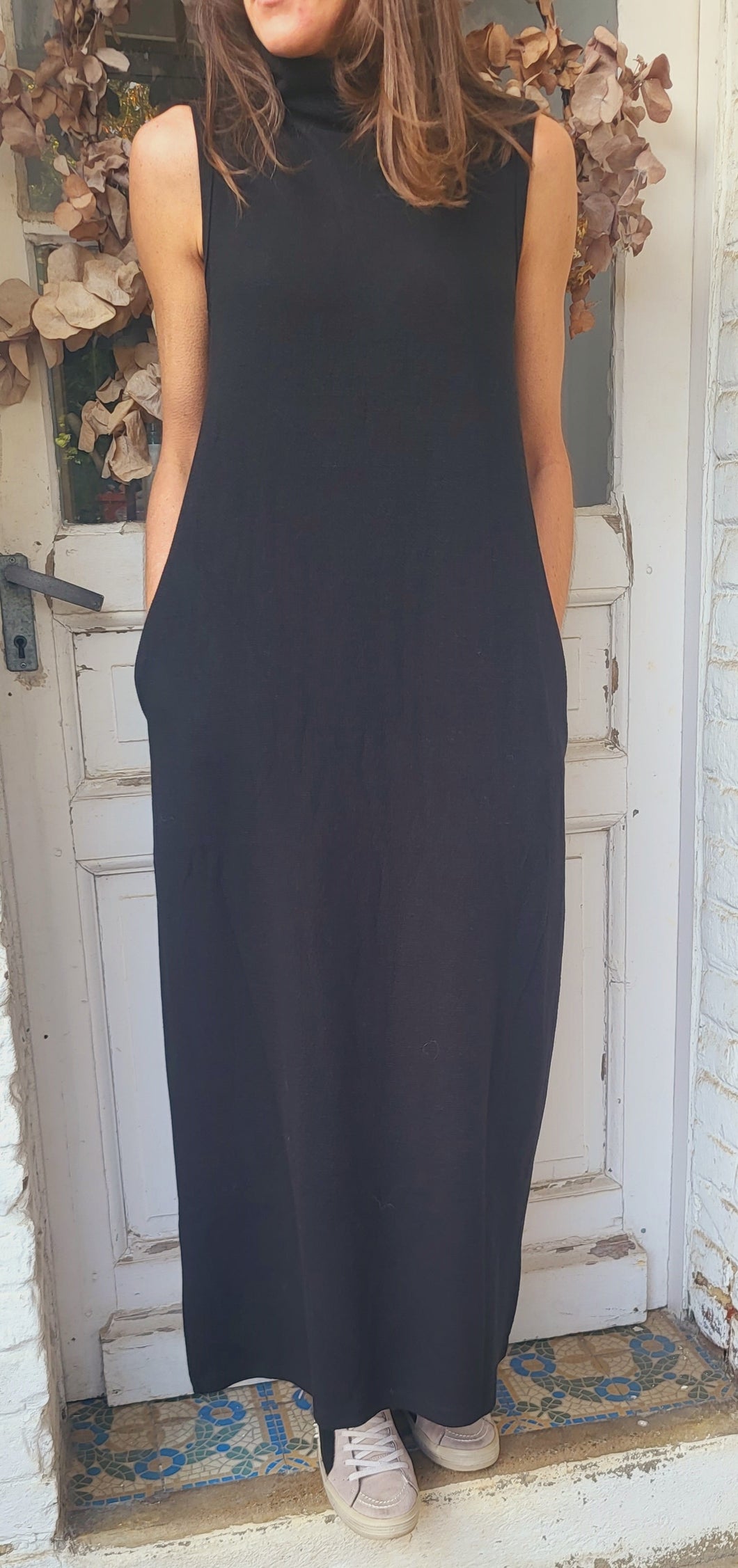 Robe longue tube noire