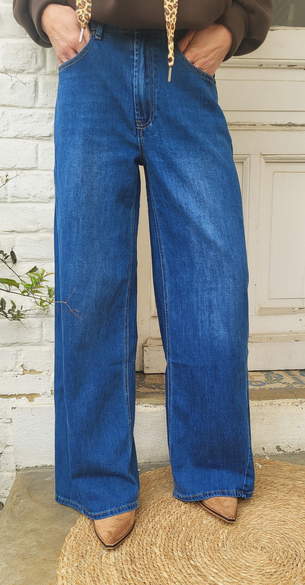 Jean large blues