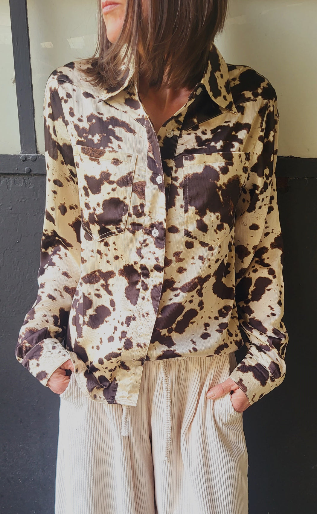 Chemise fluide vache