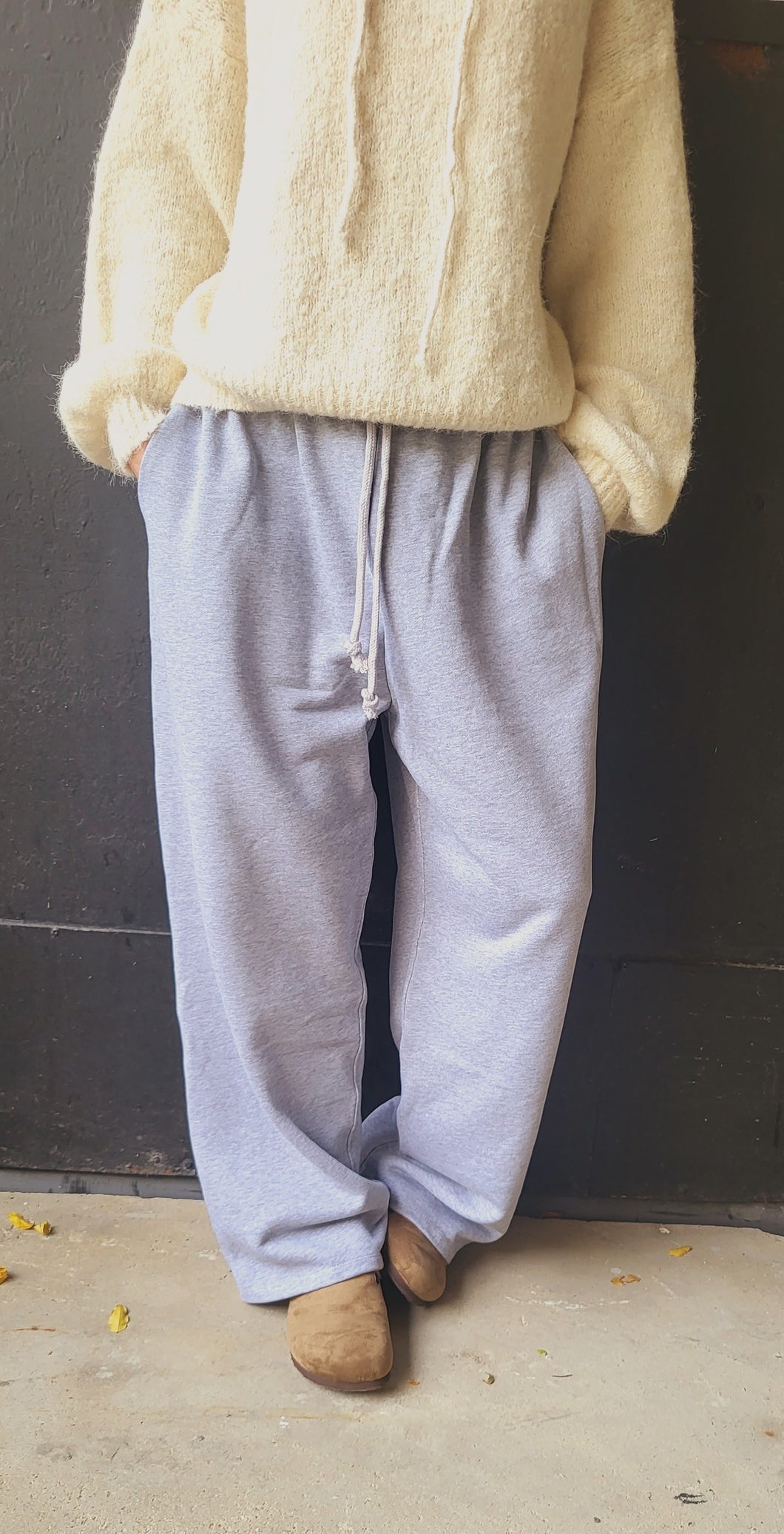 Jogg large Gris ou Camel