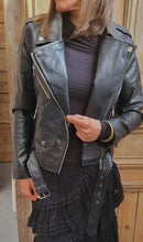 Charger l&#39;image dans la galerie, Perfecto zippé ceinturé
