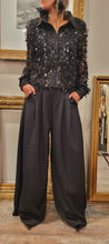 Charger l'image dans la galerie, Chemise franges sequins noirs
