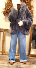 Charger l'image dans la galerie, Blouson capuche fourrure Kaki ou Bleu gris
