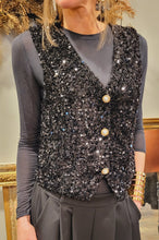 Charger l'image dans la galerie, Boléro sequins noirs
