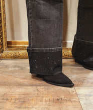 Charger l'image dans la galerie, Jean gris bas strass
