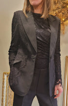 Charger l'image dans la galerie, Veste blazer dentelle noir

