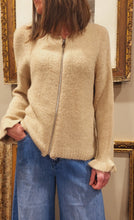 Charger l'image dans la galerie, Gilet maille zippé Ecru ou Beige
