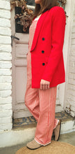 Charger l'image dans la galerie, Blazer rouge double boutonnage
