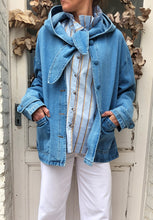 Charger l'image dans la galerie, Veste jean capuche nœud
