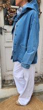 Charger l'image dans la galerie, Veste jean capuche nœud
