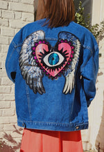 Charger l'image dans la galerie, Veste jean sequins eyes
