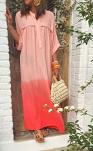 Charger l'image dans la galerie, Robe longue tie and die corail ou jaune
