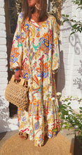 Charger l'image dans la galerie, Robe bohême beige flowers
