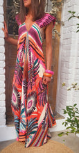 Charger l'image dans la galerie, Robe palmiers rose noir

