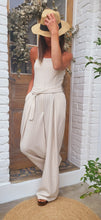 Charger l'image dans la galerie, Combinaison bustier rayée beige ou marine

