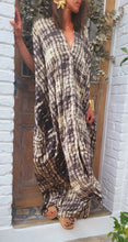 Charger l'image dans la galerie, Robe tunique tie and die gris

