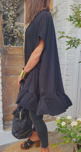 Charger l'image dans la galerie, Tunique robe froufrou Noir ou Ecru
