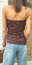 Charger l'image dans la galerie, Bustier dentelle Chocolat / Noir

