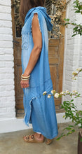 Charger l'image dans la galerie, Robe longue tencel capuche
