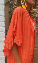 Charger l'image dans la galerie, Chemise longue froufrou Beige / E cru / Orange / Camel / Jaune / Olive
