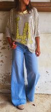 Charger l'image dans la galerie, Tee shirt sequins oversize LA
