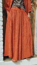 Charger l'image dans la galerie, Jupe longue vichy orange
