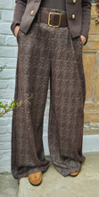 Charger l'image dans la galerie, Pantalon ceinturé prince de galles Chocolat ou Noir
