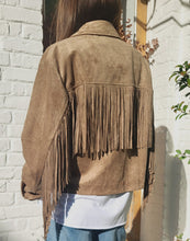 Charger l'image dans la galerie, Veste frange taupe
