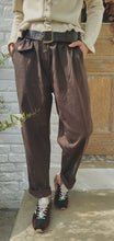 Charger l'image dans la galerie, Pantalon jogg toile Ecru / Camel / Noir / Chocolat / Kaki / Beige / Rouille
